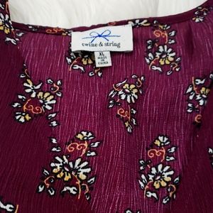 XL Twine& String cropped top 100% POLYESTER